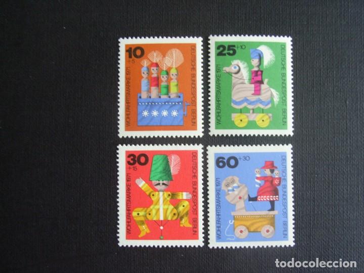 Stamps: JUGUETES.  ALEMANIA BERLIN, N&ordm; YVERT 374/7*** A&Ntilde;O 1971. JUGUETES DE MADERA