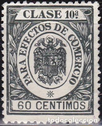 Sellos: SELLO FISCAL - PARA EFECTOS DE COMERCIO 10&ordf; CLASE - 60 CENTIMOS - Foto 1