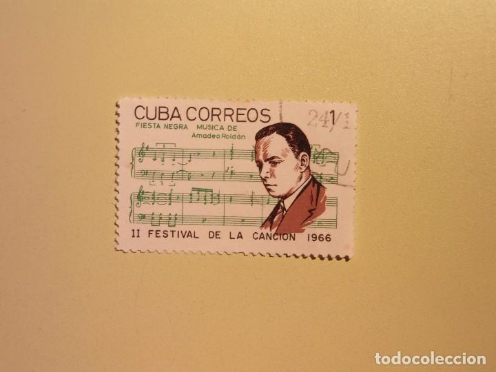 Sellos: CUBA 1966 - M&Uacute;SICA - AMADEO ROLDAN - Foto 1