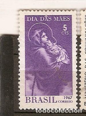 Sellos: Brasil ** & D&iacute;a de las Madres 1967 (822) - Foto 1