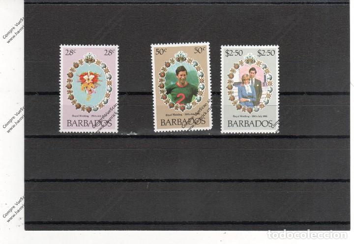Timbres: Barbade N&ordm; 521 AL 523 (**)