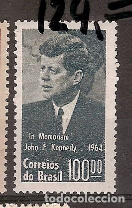 Sellos: Brasil ** & Mem&oacute;ria de John Kenedy 1964 (764) - Foto 1