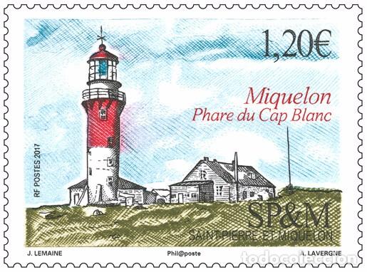 Sellos: Saint Pierre & Miquelon 2017 - Phare du Cap Blanc mnh - Foto 1