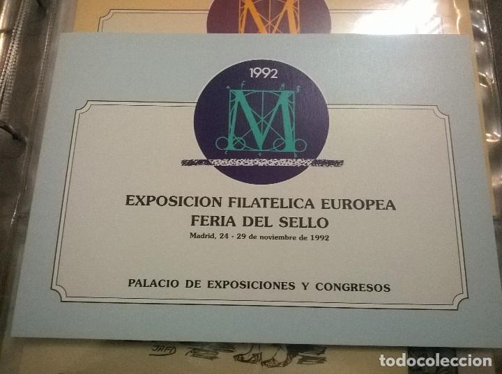 Stamps: Documento oficial de la Exposicion Filatelica Europea -2