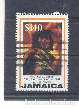 Sellos: JAMAICA,1995, BOB MARLAY,USADO - Foto 1