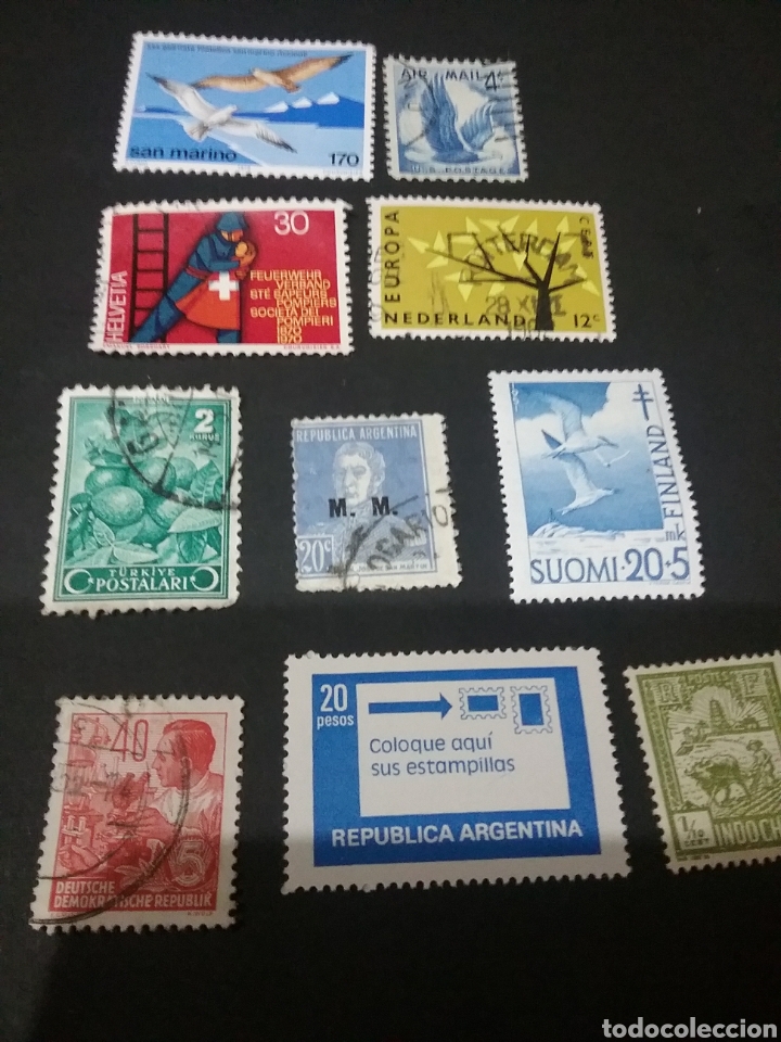 Francobolli: Sellos sin clasificar. Matasellados con resto/se&ntilde;al de bisagra. Mas en mi tienda! - calajo10- (L6).