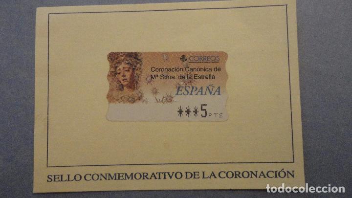 Selos: ANTIGUO SELLO CONMEMORATIVO CORONACION NUESTRA SE&Ntilde;ORA DE LA ESTRELLA. 5 PESETAS
