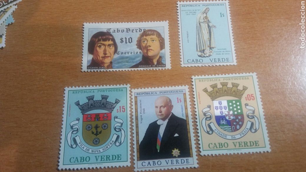 Sellos: 5 sellos nuevos cabo verde - Foto 1