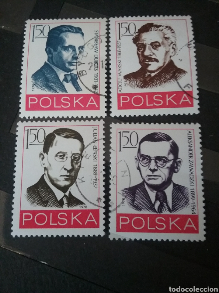 Selos: Sellos de Polonia (Polska) matasellados. 1978. Oficiales. Retratos. Movimiento del trabajador.