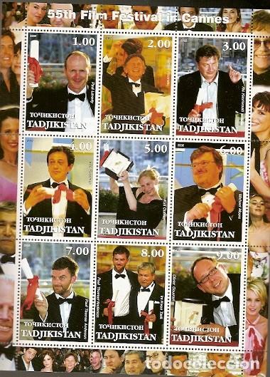 Stamps: Tadjaquist&aacute;n ** &  55 Aniversario del Festival de Cine de Cannes 2002 (765)