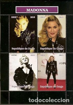 Sellos: Congo ** & Clasicos del Rock, Madonna 2015 (5646) - Foto 1