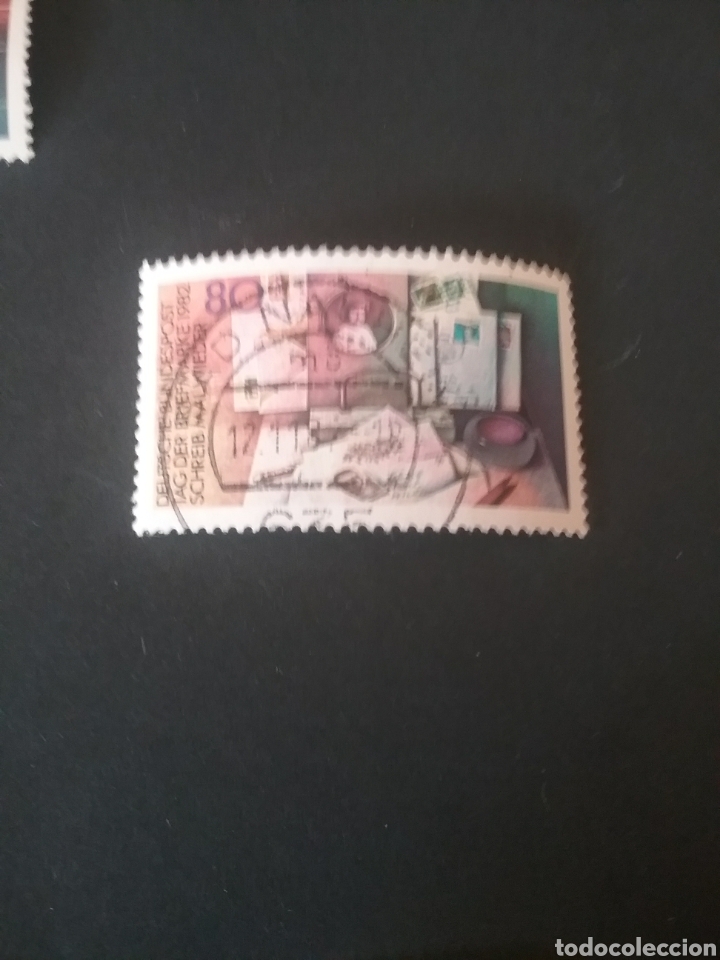 Stamps: Sellos Alemania, R. Federal mtdos/1982/Sobre/mesa/escritorio/dia del sellos/carta/papel/foto