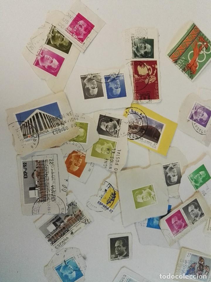 Sellos: Lote de sellos pegados - Foto 2