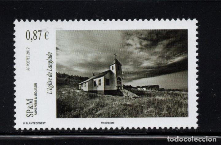Sellos: SAN PIERRE 1033** - A&Ntilde;O 2012 - IGLESIA DE LANGLADE - Foto 1
