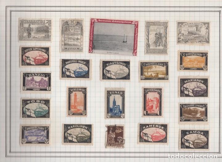 Sellos: LOTE DE 41 VI&Ntilde;ETAS. - Foto 2