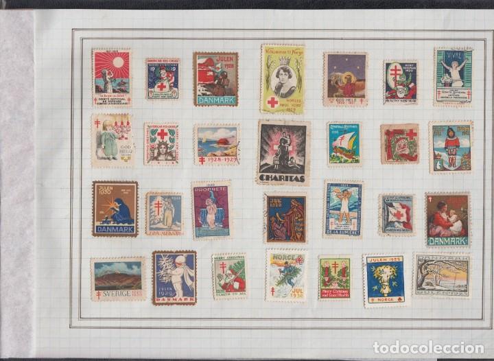 Sellos: LOTE DE 28 VI&Ntilde;ETAS TEMA PRO TUBERCULOSOS - Foto 1