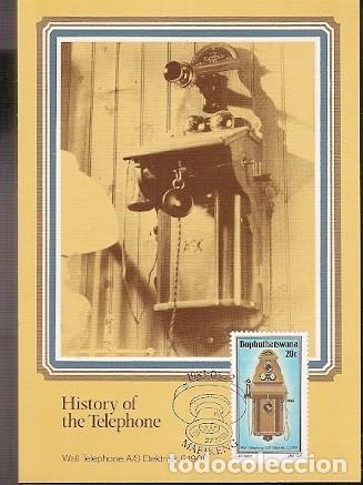 Francobolli: Bophuthatswana & Maxi, Historia del Tel&eacute;fono, Mahikeng 1983 (110)