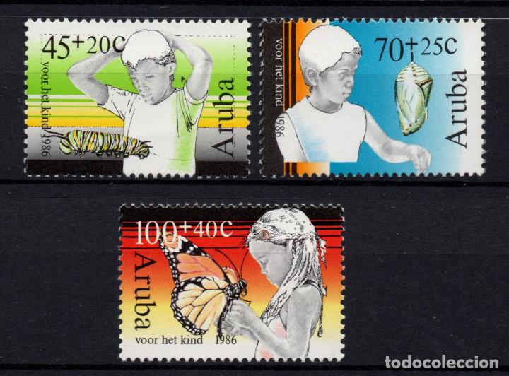 Sellos: ARUBA 18/20** - A&Ntilde;O 1986 - PRO INFANCIA - Foto 1