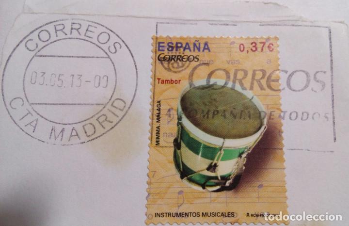 Francobolli: EDIFIL 4781, INSTRUMENTOS MUSICALES, TAMBOR,CIRCULADO.2013.