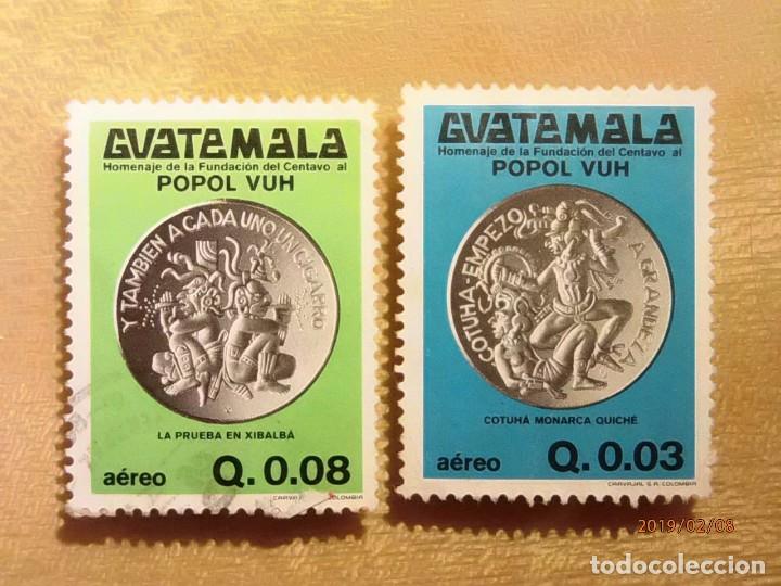 Sellos: GUATEMALA - POPOL VUH - MONEDAS. - Foto 1