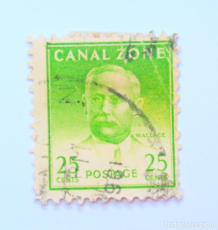 Sellos: Sello postal CANAL ZONE 1948 , 25 C , John Wallace, Usado - Foto 1 - 150789618