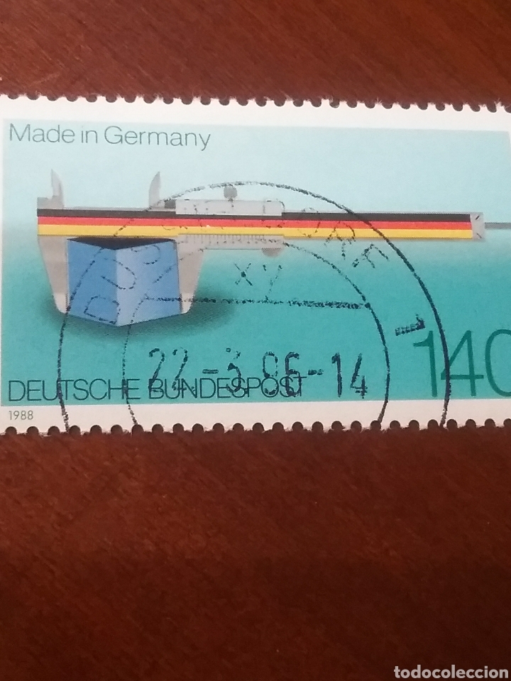 Timbres: Sellos Alemania, R. Federal mtdos/1988/I Cent. de la marca, Made in Germany/herramienta/calibrador
