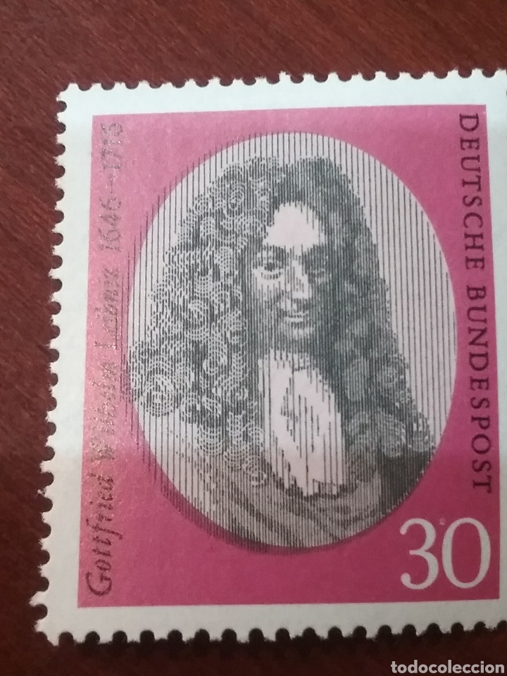 Timbres: Sellos Alemania, R. Federal nuevos/1966/250 Aniv. muerte W. Lelbniz/filosofo, metamatico/famoso