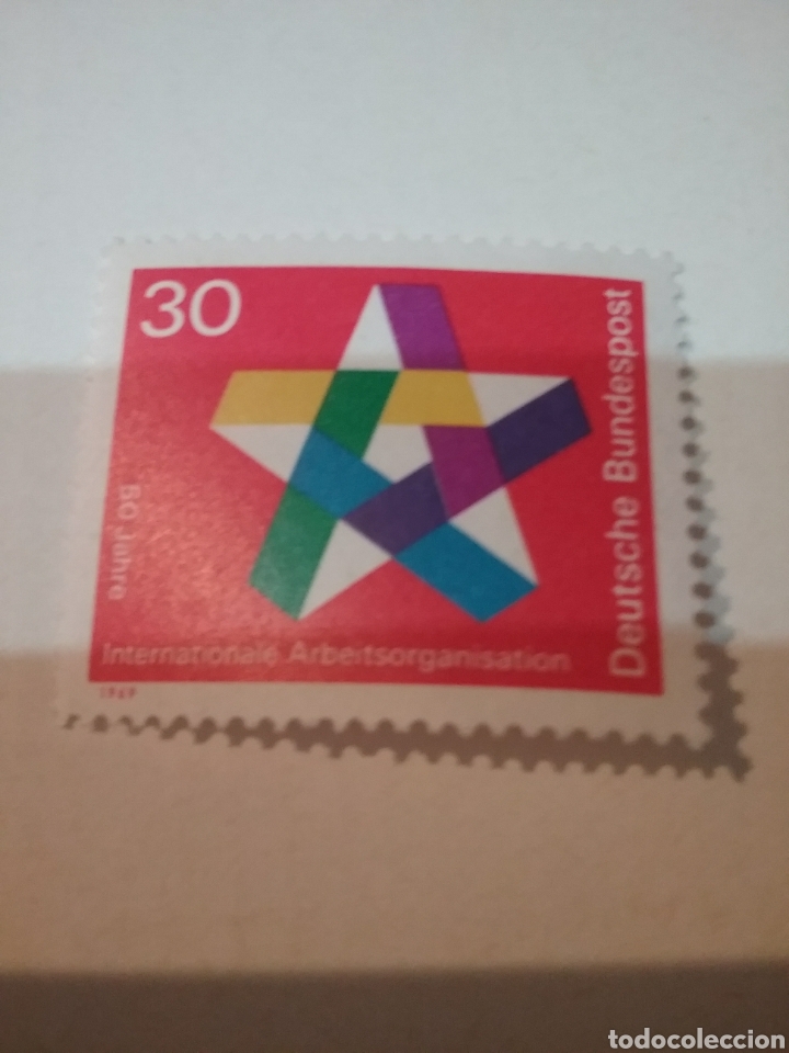 Francobolli: Sellos Alemania, R. Federal nuevos/1969/L Aniv. de organizaci&oacute;n mundial trabajo/emblema/simbolo/
