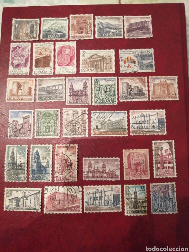 Selos: Sellos Lugares de Espa&ntilde;a lote de 32