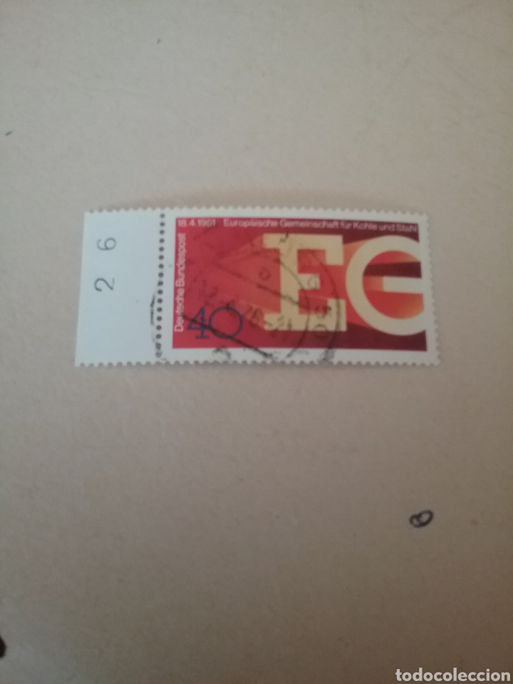 Francobolli: Sellos Alemania, R. Federal mtdos/1976/XXV Aniv. comunidad europa carb&oacute;n y acero/simbolo//