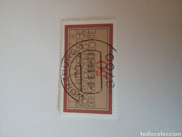 Francobolli: Sellos Alemania, R. Federal mtdos/1978/ XXV Aniv. Covencion europa derechos humanos/texto/escrito