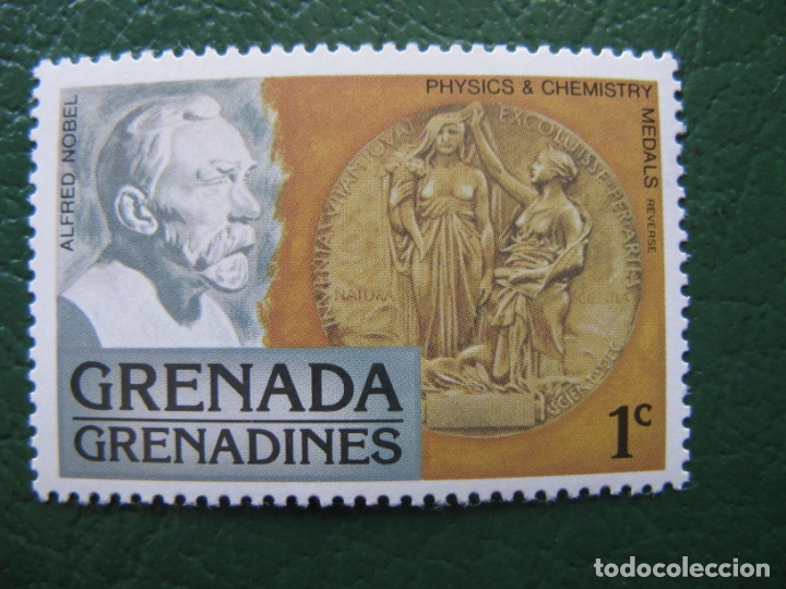 Sellos: grenada, medalla premio nobel - Foto 1