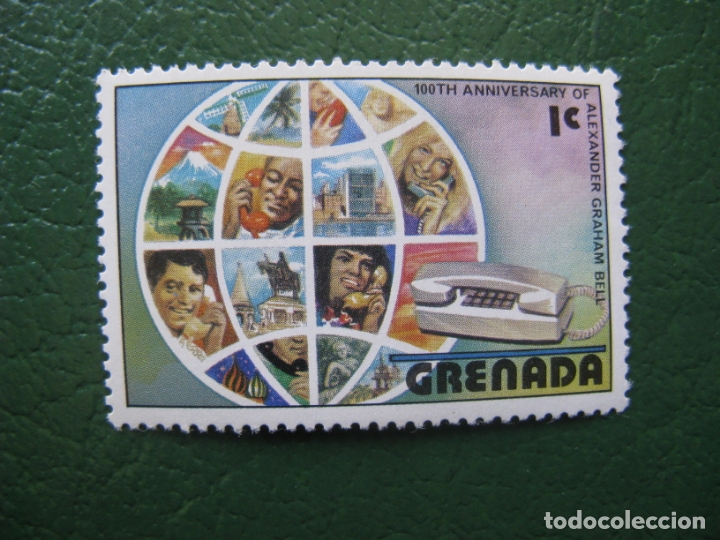 Sellos: grenada, centenario a.graham bell - Foto 1