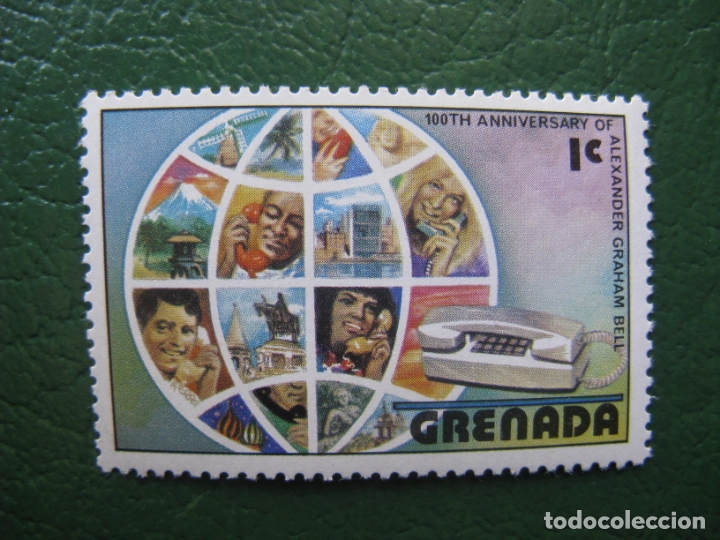 Sellos: grenada, centenario a.graham bell - Foto 1