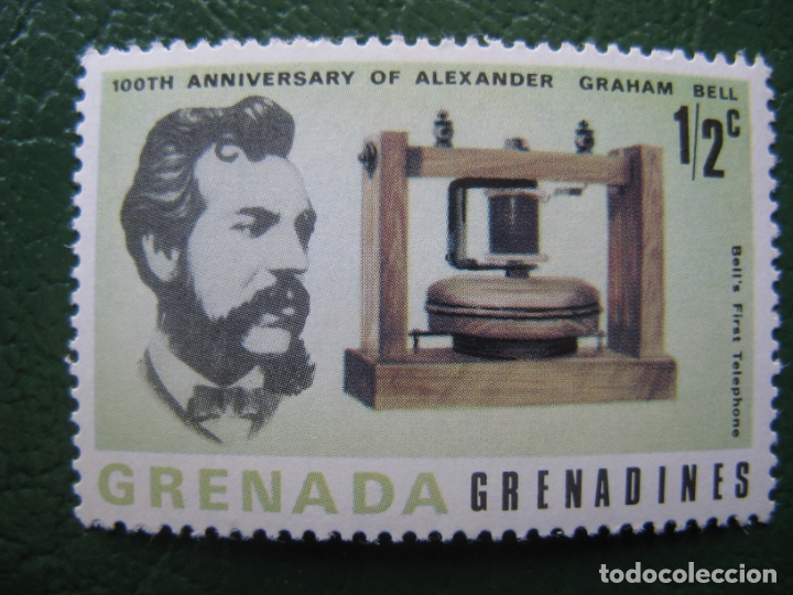 Sellos: grenada, centenario a.graham bell - Foto 1