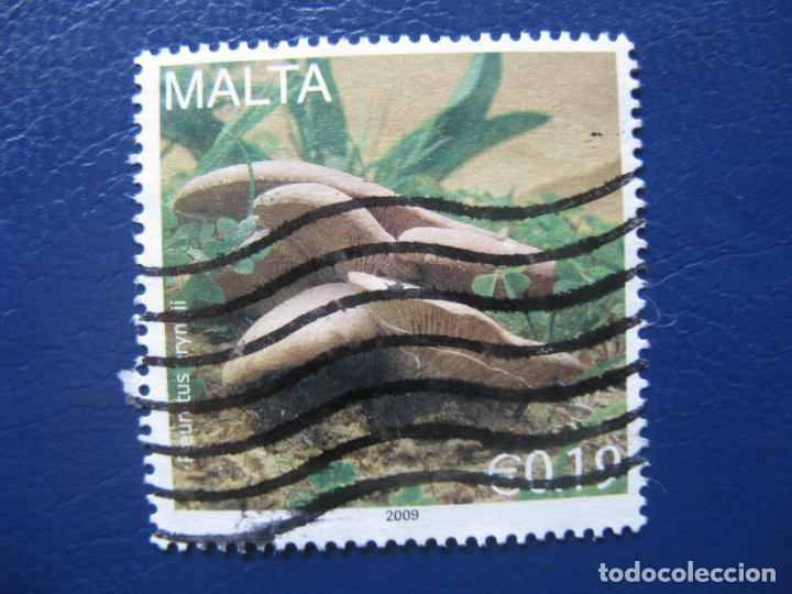 Sellos: malta, 2009 sello usado, tema micologia - Foto 1