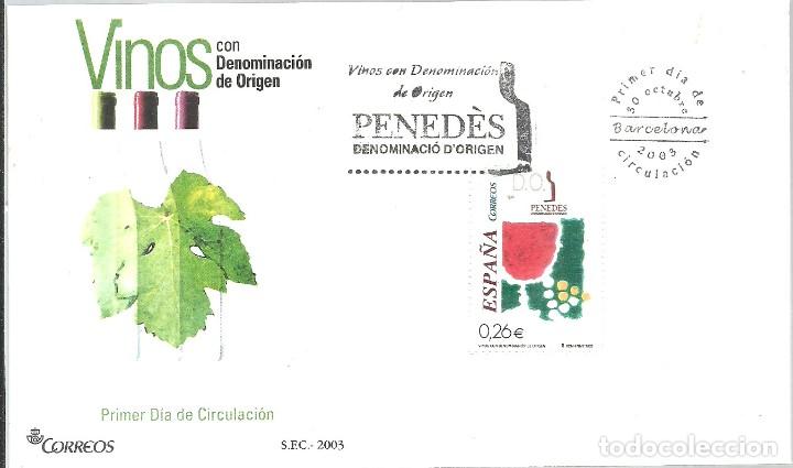 Sellos: FDC ESPA&Ntilde;A TEMA VINO  2003 - Foto 1