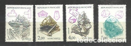 Sellos: TEMA MINERAL  FRANCIA 1986 - Foto 1