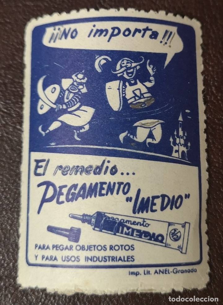 Selos: SELLO EL REMEDIO PEGAMENTO IMEDIO-Imp.Lit ANEL Granada medidas 4x5,5 cms