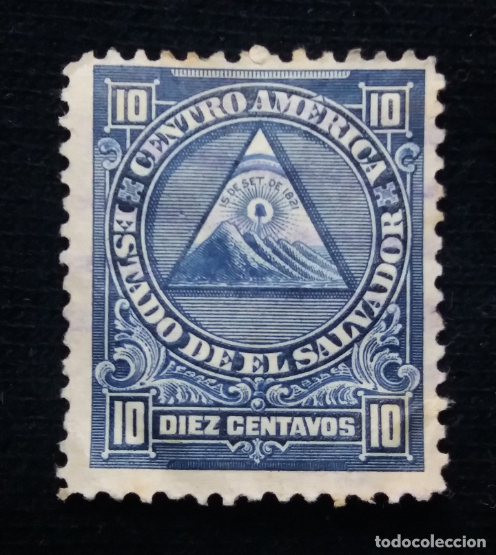 Selos: CORREO EL SALVADOR, 10 CENTAVOS, 1920,