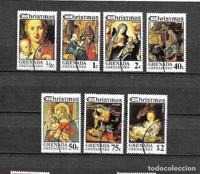 Sellos: Granadinas,1975,Navidad,usados - Foto 1