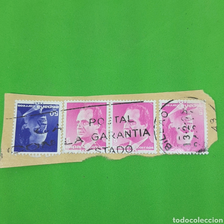 Sellos: (CF01) SELLO PEGADO USADO ESPA&Ntilde;A - Foto 1