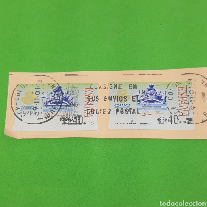 Sellos: (CF01) SELLO PEGADO USADO ESPA&Ntilde;A - Foto 1