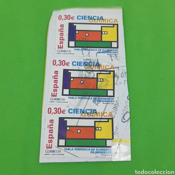 Sellos: (CF01) SELLO PEGADO USADO ESPA&Ntilde;A - Foto 1