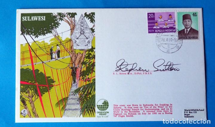 Briefmarken: SOBRE FRANQUEADO. SULAWESI. REP&Uacute;BLICA DE INDONESIA. A&Ntilde;O 1980