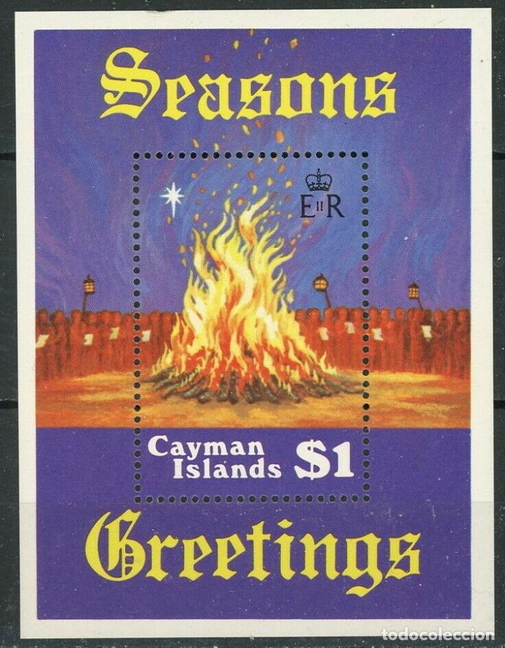 Sellos: Islas Caiman 1984 HB Ivert 16 *** Navidad - Foto 1