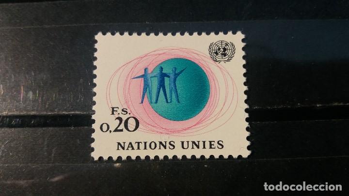Selos: Sello Naciones Unidas. Oficina Ginebra. Uni&oacute;n. 4 Octubre 1969. Yvert 3.