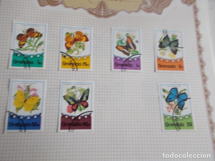 Sellos: GRENADA 7 Sellos Mariposas - Foto 1