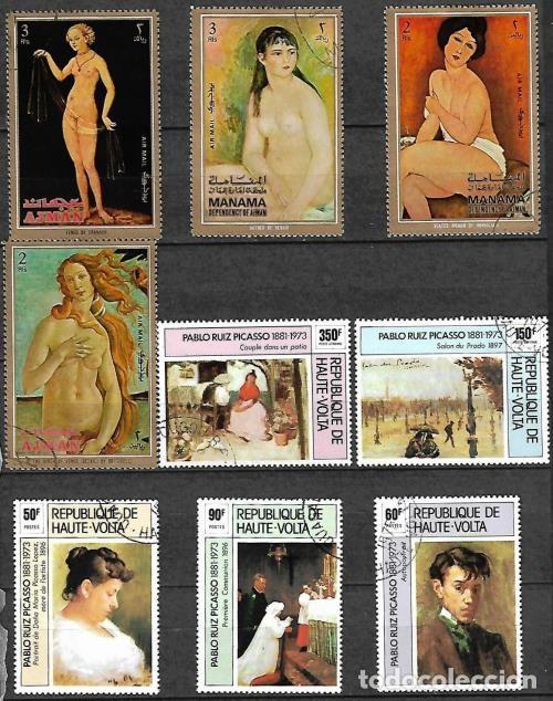 Sellos: LOTE SELLOS DE PINTURAS VARIOS - Foto 1