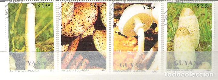 Sellos: Guyana 1990 Mushrooms, used    A.100 - Foto 1